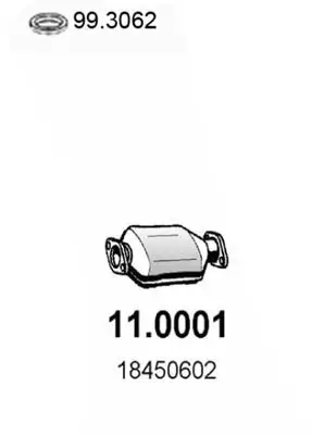 Katalysator vorne ASSO 11.0001