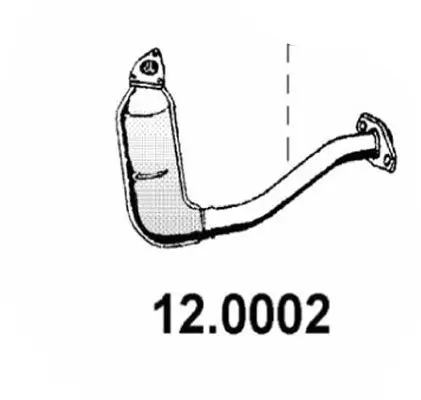 Katalysator vorne ASSO 12.0002