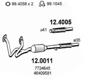 Katalysator vorne ASSO 12.0011