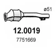Katalysator vorne ASSO 12.0019