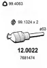Katalysator vorne ASSO 12.0022