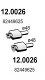 Katalysator vorne ASSO 12.0026