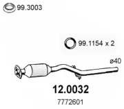 Katalysator vorne ASSO 12.0032