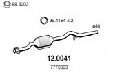Katalysator vorne ASSO 12.0041