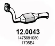 Katalysator vorne ASSO 12.0043