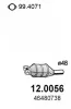 Katalysator vorne ASSO 12.0056