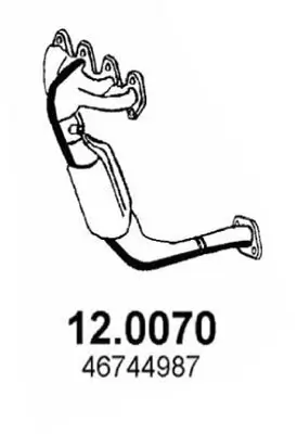 Katalysator vorne ASSO 12.0070