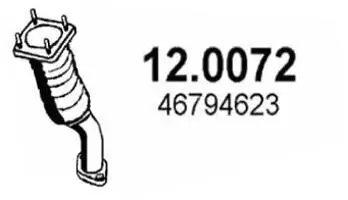 Katalysator vorne ASSO 12.0072