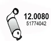 Katalysator vorne ASSO 12.0080