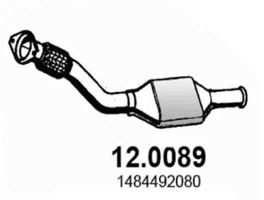 Katalysator vorne ASSO 12.0089
