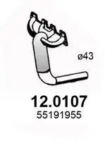 Katalysator vorne ASSO 12.0107