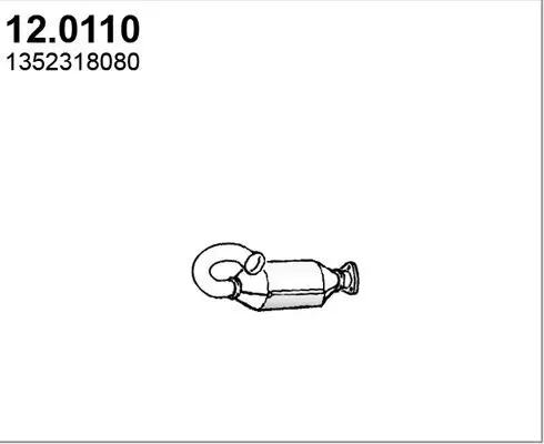 Katalysator vorne ASSO 12.0110