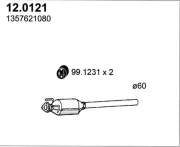 Katalysator vorne ASSO 12.0121