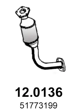 Katalysator vorne ASSO 12.0136