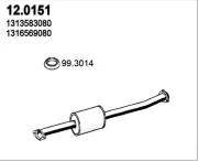 Katalysator vorne ASSO 12.0151