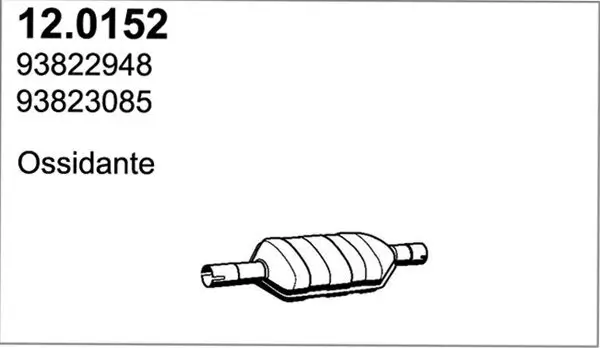 Katalysator vorne ASSO 12.0152