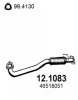 Abgasrohr vorne ASSO 12.1083