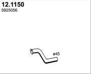 Abgasrohr ASSO 12.1150