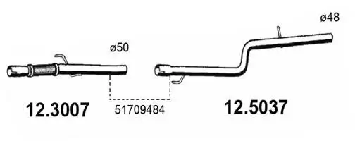 Abgasrohr ASSO 12.3007