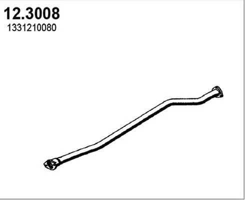 Abgasrohr vorne ASSO 12.3008