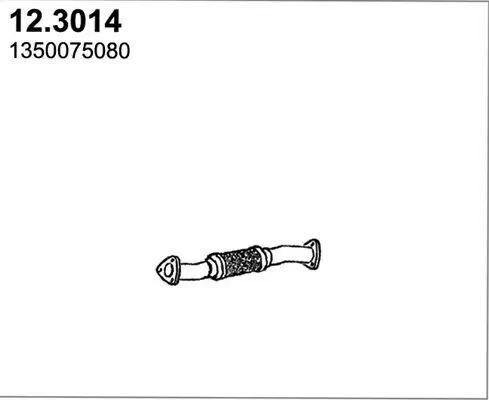 Abgasrohr ASSO 12.3014 Bild Abgasrohr ASSO 12.3014