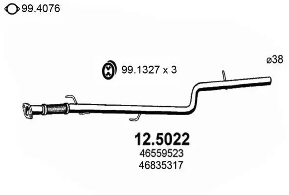 Abgasrohr ASSO 12.5022