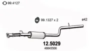 Abgasrohr mitte ASSO 12.5029