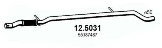 Abgasrohr ASSO 12.5031 Bild Abgasrohr ASSO 12.5031