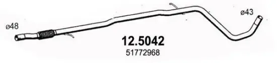 Abgasrohr ASSO 12.5042 Bild Abgasrohr ASSO 12.5042