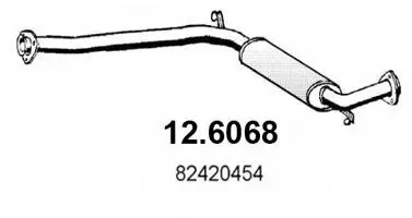 Mittelschalldämpfer ASSO 12.6068