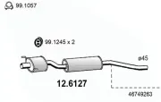 Mittelschalldämpfer ASSO 12.6127