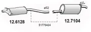 Mittelschalldämpfer ASSO 12.6128