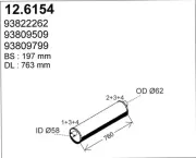 Mittelschalldämpfer ASSO 12.6154