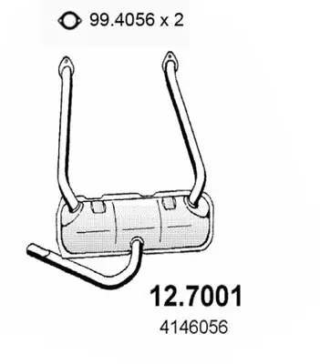 Endschalldämpfer ASSO 12.7001