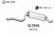 Endschalldämpfer ASSO 12.7010