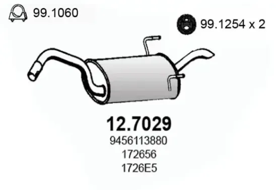 Endschalldämpfer ASSO 12.7029 Bild Endschalldämpfer ASSO 12.7029