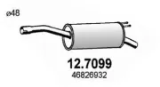 Endschalldämpfer ASSO 12.7099