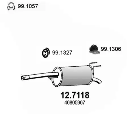 Endschalldämpfer ASSO 12.7118 Bild Endschalldämpfer ASSO 12.7118