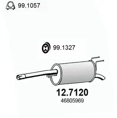 Endschalldämpfer ASSO 12.7120 Bild Endschalldämpfer ASSO 12.7120