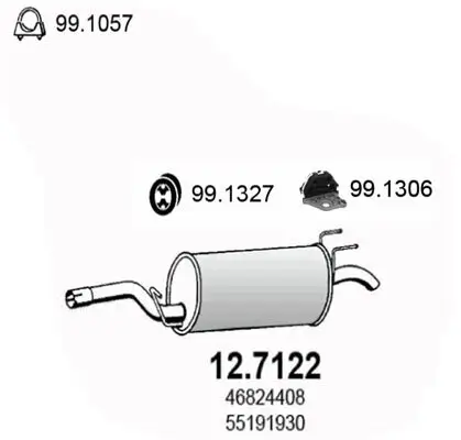 Endschalldämpfer ASSO 12.7122 Bild Endschalldämpfer ASSO 12.7122