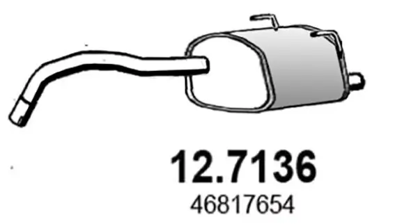 Endschalldämpfer ASSO 12.7136