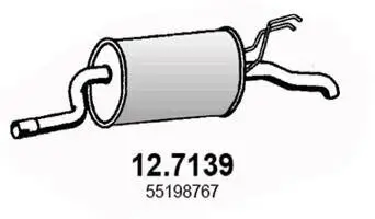 Endschalldämpfer ASSO 12.7139 Bild Endschalldämpfer ASSO 12.7139