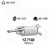 Endschalldämpfer ASSO 12.7140