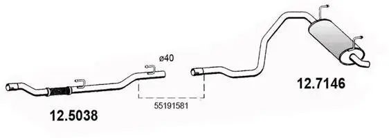 Endschalldämpfer ASSO 12.7146