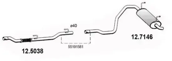 Endschalldämpfer ASSO 12.7146 Bild Endschalldämpfer ASSO 12.7146