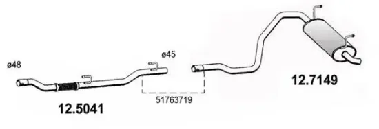 Endschalldämpfer ASSO 12.7149 Bild Endschalldämpfer ASSO 12.7149