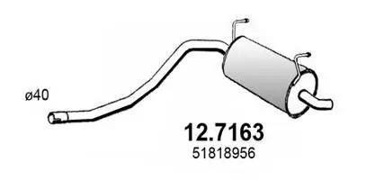 Endschalldämpfer ASSO 12.7163