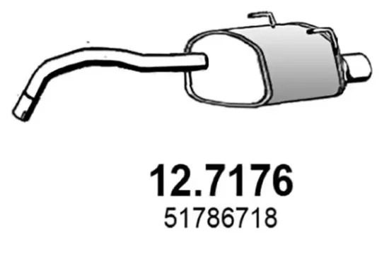 Endschalldämpfer ASSO 12.7176 Bild Endschalldämpfer ASSO 12.7176