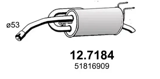 Endschalldämpfer ASSO 12.7184 Bild Endschalldämpfer ASSO 12.7184
