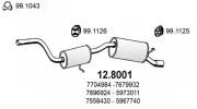 Mittel-/Endschalldämpfer ASSO 12.8001